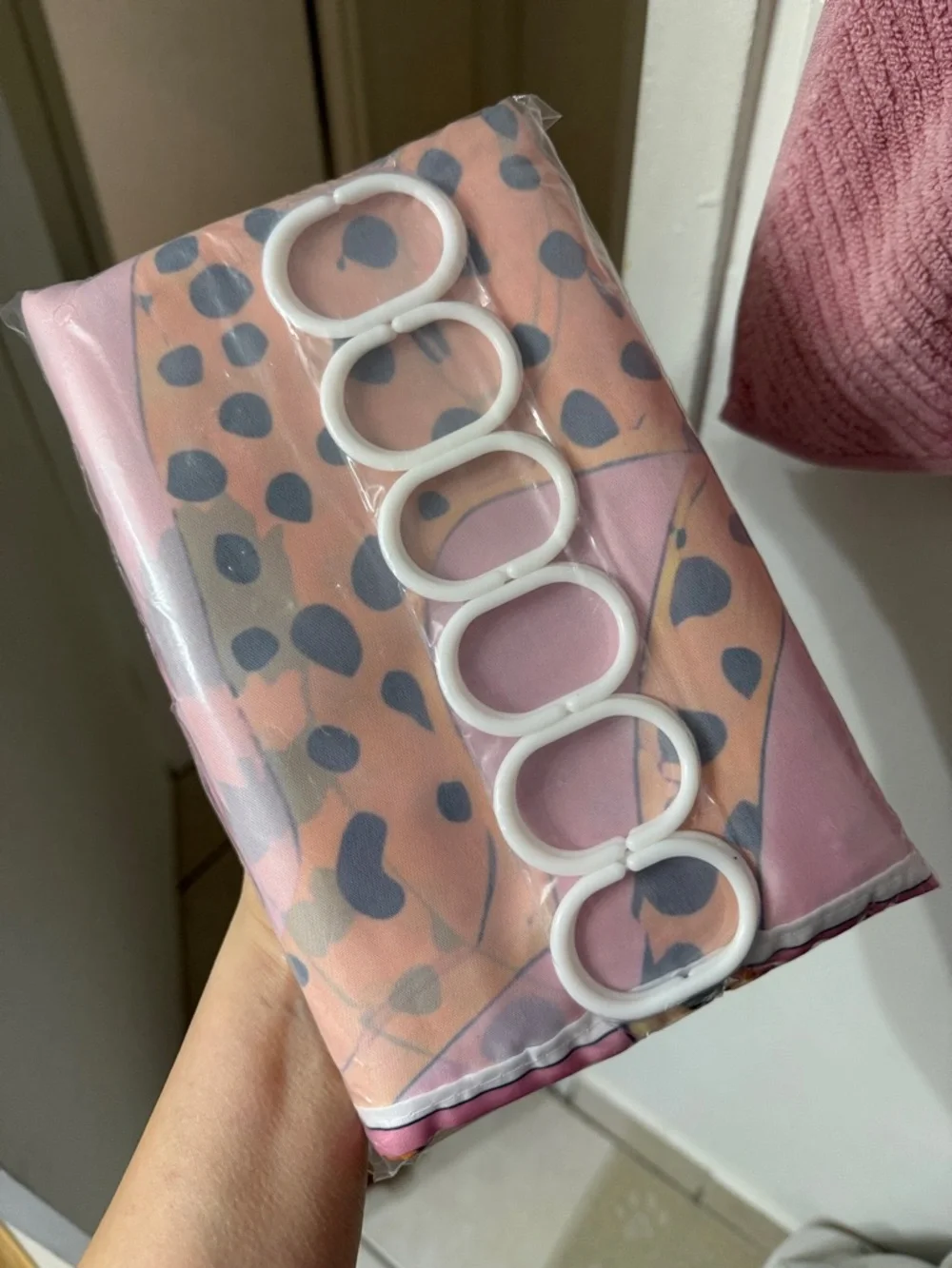 Pink Leopard Cheetah Print Shower Curtain